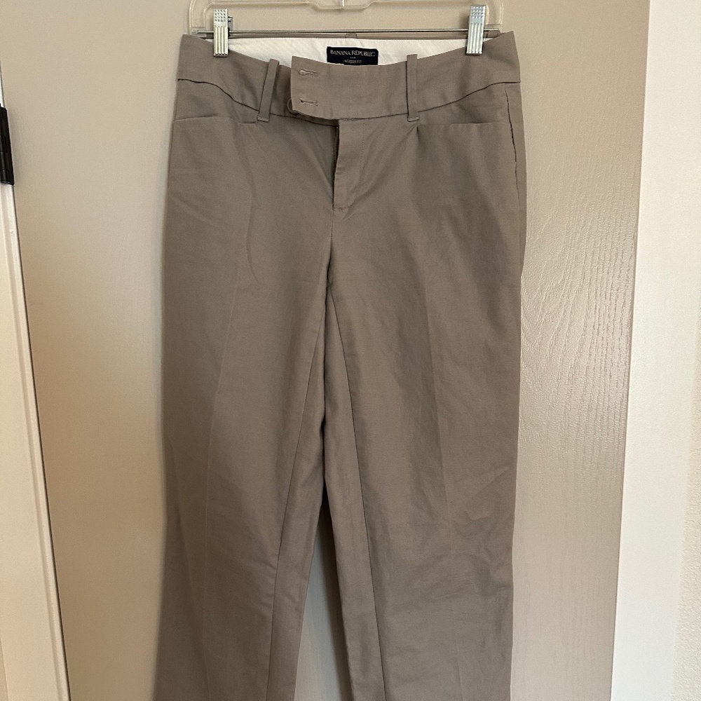 Nude / Beige Banana Trousers  - Size 4 Long